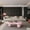 Pink, variant on Noble House 47" Cloud Shaped Coffee Table with Ball Legs, Modern Aesthetic Accent Table for Living Room, Black
