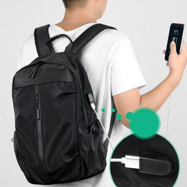 para ordenador portátil de viaje para mujer Bolsa resistente al agua con puerto de carga USB de negocios para computadora de Soledad Muestra de moda para hombre