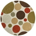 thumbnail image 4 of SAFAVIEH Modern Art MDA615A Handmade Ivory / Multi Rug, 4 of 7