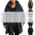 thumbnail image 3 of Atkumj Mens Puffer Jacket Trendy Hooded Full Zip Warm Insulated Windbreaker Jackets Casual Solid Color Oversizes Mid Lenght Winter Coats for Men with Pockets 4XL, 3 of 7