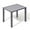 Gray, variant on Crestlive Products Outdoor Side Table, 18" x 13.8" Aluminum Rectangular Patio End Table, All-Weather, Brown