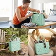 thumbnail image 4 of CALLINOX Women's Waterproof EVA Beach Tote Bag 3-Piece Set, Mint green., 4 of 7