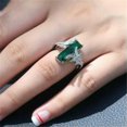 thumbnail image 2 of WBQF Women Fashion 925 Silver Handmade Zirconia Ring Wedding Jewelry Size 6-10-Style_20-9, 2 of 3
