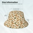 thumbnail image 3 of Salouo Set With Peanut Print Unisex Bucket Hat, Outdoor Summer Beach Fishing Sun Hat Fun Outdoor Vacation Hat for Men Women Teens,Reversible Double-Side-Wear, 3 of 6