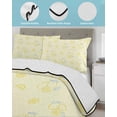 thumbnail image 3 of Quilt King Size Bedding Set, Yellow Lemon Reversible Summer Quilt 3 Pieces, Summer Farmhouse Fruits Leaves Lemon Lightweight Bedspreads Coverlets with 2 Pillow Shams for All Seasons, 3 of 5