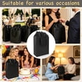 thumbnail image 6 of Black  Bags with Handles & Tissue Paper - 8x5x10 Inch 4 Pack Medium Paper  Bags for Men Women, Mother's Day, Father's Day, Birthdays, Weddings,  Showers (Black - 4 count), 6 of 6