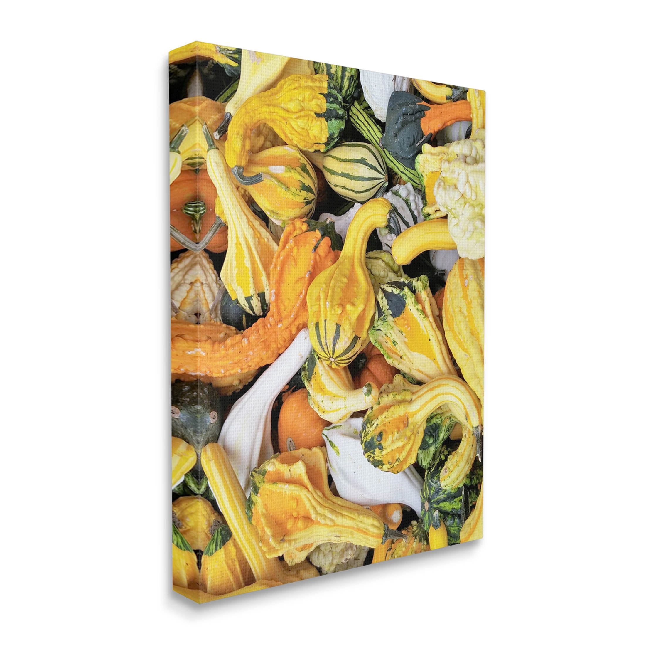 Stupell Industries Mixed Autumn Gourd Arrangement Photograph Gallery Wrapped Canvas Print Wall Art, Design by Lil' Rue