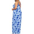 thumbnail image 4 of FcBaudy Camisole Sans Manches Robe Col en V, Robes d'Été pour Femmes, Robes Femmes Mode Grande Imprimé Robe à Bretelles Irrégulière Double Poche Robe Femmes, 4 of 4