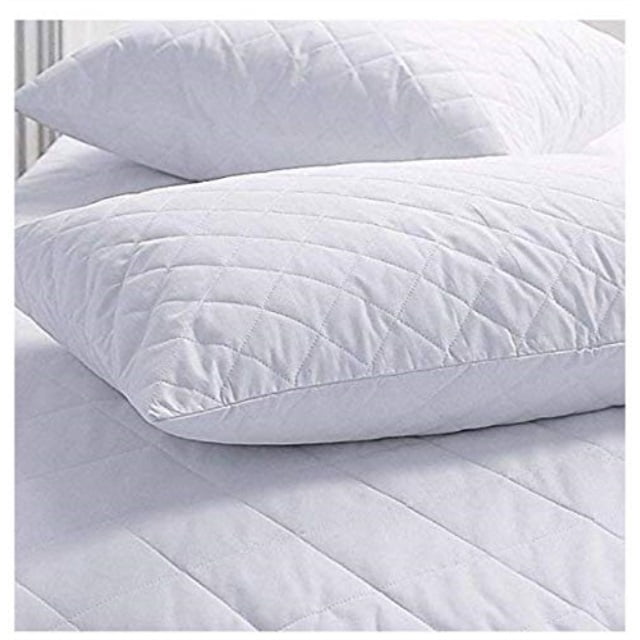 set of 2 new zippered quilted pillow covers - standard size - Walmart
