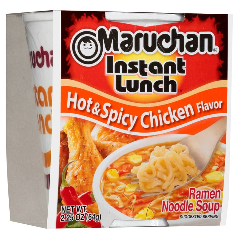 2 Pack - Maruchan Instant Lunch Ramen Noodle Soup Hot & Spicy