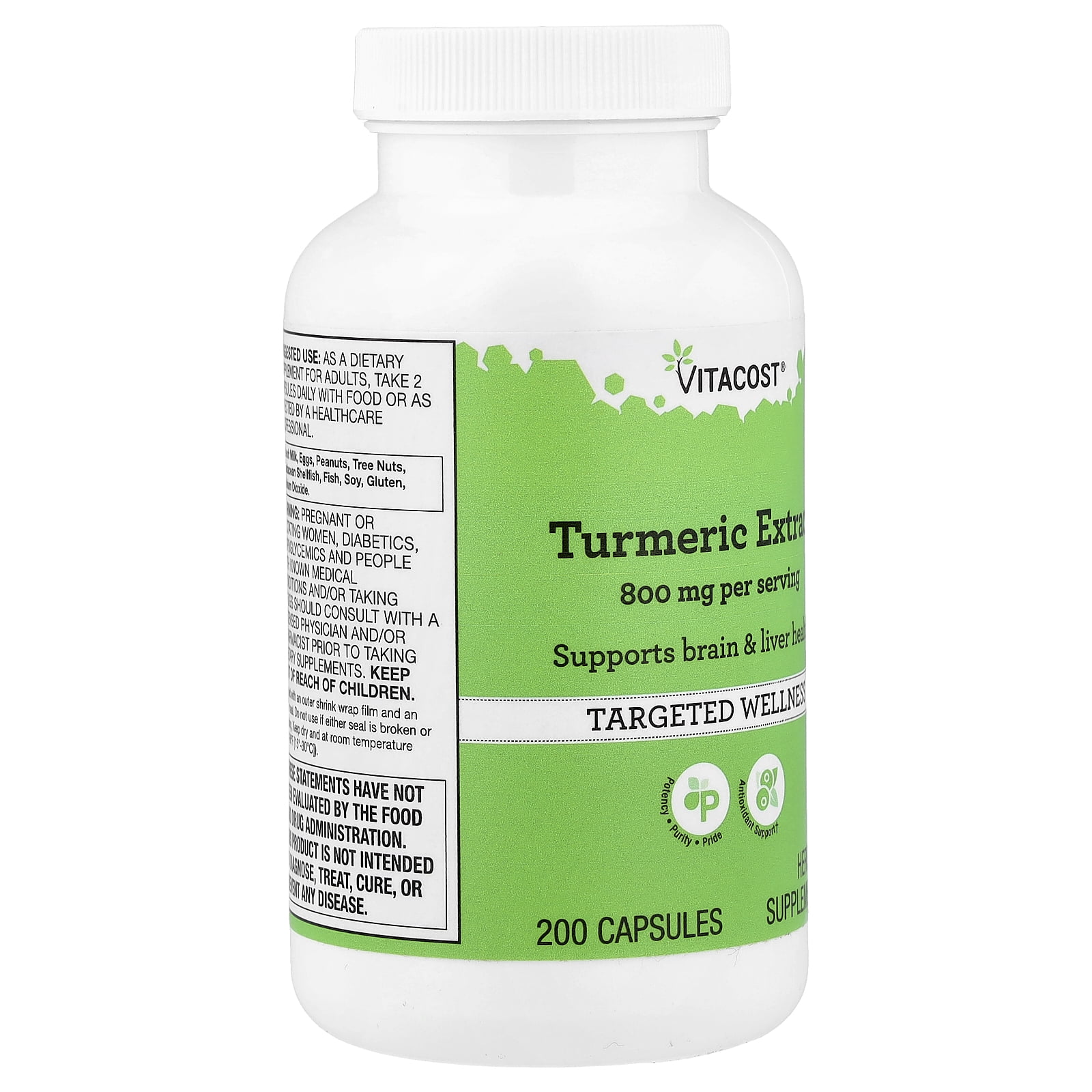 Vitacost Turmeric Extract, 200 Capsules (400 mg per Capsule)