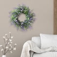 thumbnail image 4 of 12'' Lavender Wreath for Front Door Artificial Floral Wreath for indoor and outdoor Hanging Garland for, 4 of 8