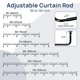 thumbnail image 4 of Barra de cortina ENJOYBASICS Blackout ajustable de 168 a 305 cm, 4 of 7