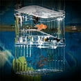 thumbnail image 5 of HCTSHG Aquarium Fish Breeding Isolation Box with Suction Cups - Transparent Acclimation Tank for Baby Clownfish, Guppies, Fry & Tropical Fish, 5 of 9