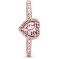thumbnail image 3 of Anillo Pandora Con Un Recubrimiento En Oro Rosa De Elevado 188421C04 | Talle 48 | Baño De Oro Rosa 14K | Joyería De Lujo Para Mujer | Ideal Para Regalo Elegante | Compatible Con Charms Pandora, 3 of 5