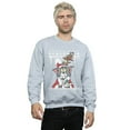 thumbnail image 2 of Tom And Jerry Mens Christmas Fair Isle Sweatshirt, 2 of 5