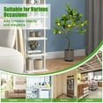 thumbnail image 6 of Costway 1 PCS 2.6 FT Tall Artificial Lemon Tree with Lemon Fruits, Cement Pot for Porch, Office, 6 of 10