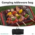 thumbnail image 3 of HOOWIFFY Black Portable Tool Organizer Bag for Outdoor Travel, BBQ Accessories Storage and Tool Carrier, 3 of 6