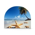 thumbnail image 2 of Dailycode 2 Pack Napkin Holder for Table Acrylic Kitchen Paper Tissue Dispenser, Starfish Beach Coconut Tree, 2 of 9