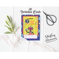 thumbnail image 3 of Darling Souvenir Yellow Birthday Invitation Card Printable Fill or Write In Blank Invites Party Supplies Pack Of 28 5 x 7 Inches, 3 of 5