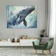 thumbnail image 2 of GOSMITH  Whales Tapestry Wall Hanging Nature Tapestry For Bedroom Aesthetic Oceans Art for Living Room Tapestry For Classroom, 2 of 7
