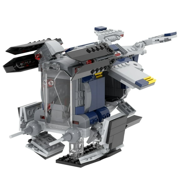 MOOXI Space Wars Coruscant Gunship Building Set,Creative Building Blocks Kit,Gifts for Star Movie Lovers(424pcs)