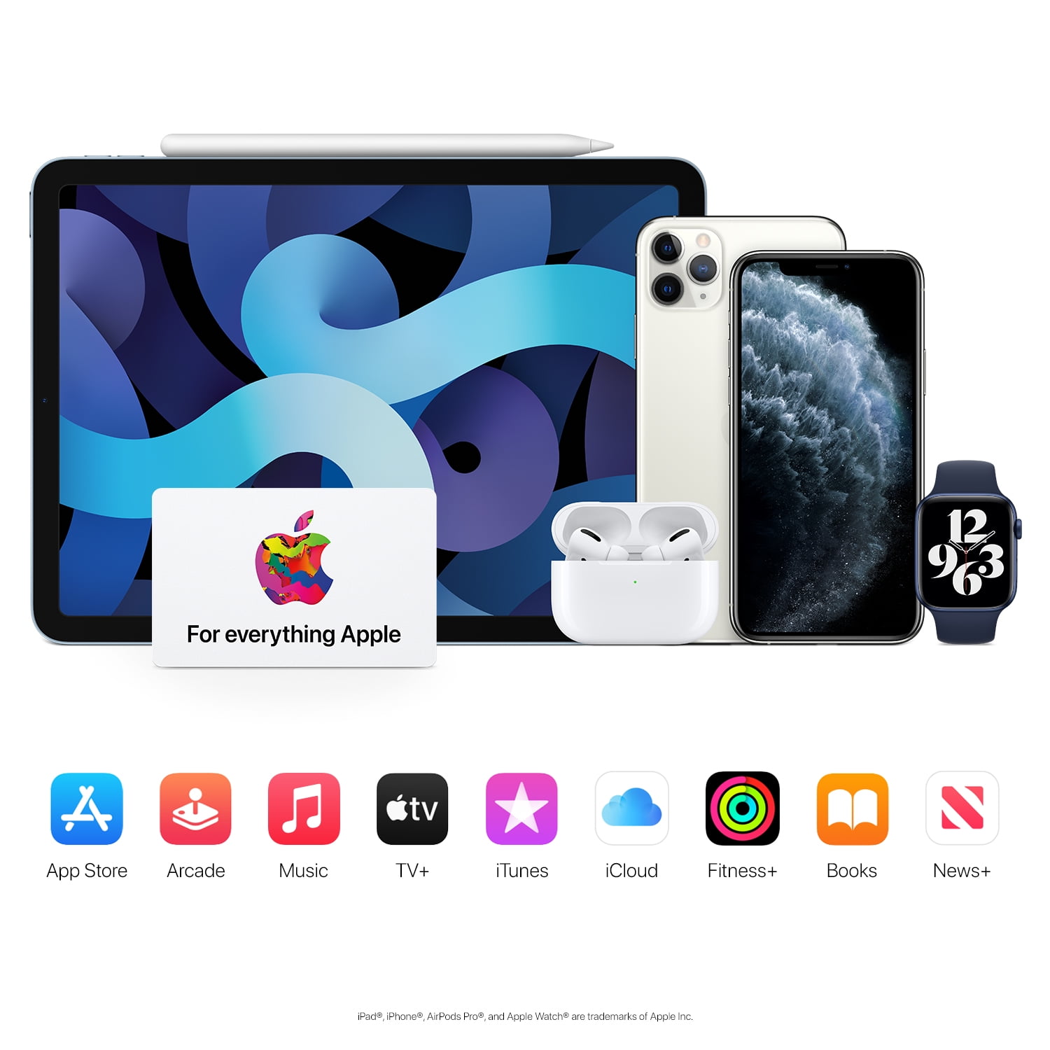 Apple Gift Card - App Store, iTunes, iPhone, iPad, AirPods, MacBook,  accessories and more