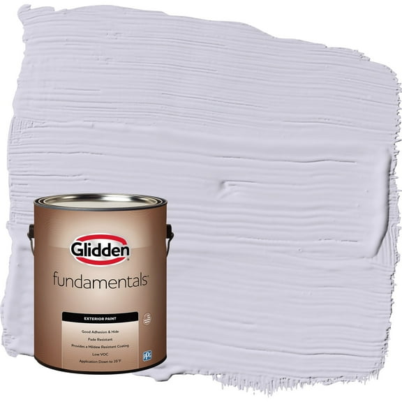 Glidden Fundamentals Lavender Haze / Purple Flat Exterior Paint, 1 Gallon
