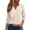 Beige, variant on Fall Tops for Women 3/4 Sleeve Button Up Shirts Leopard Print Tunics V Neck Pullover Blouse Pink S