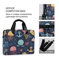 thumbnail image 4 of FORMRS 16" Laptop Sleeve Bag Carrying Case with Handle Travel Shoulder Briefcase, Red Jellyfish, 4 of 8