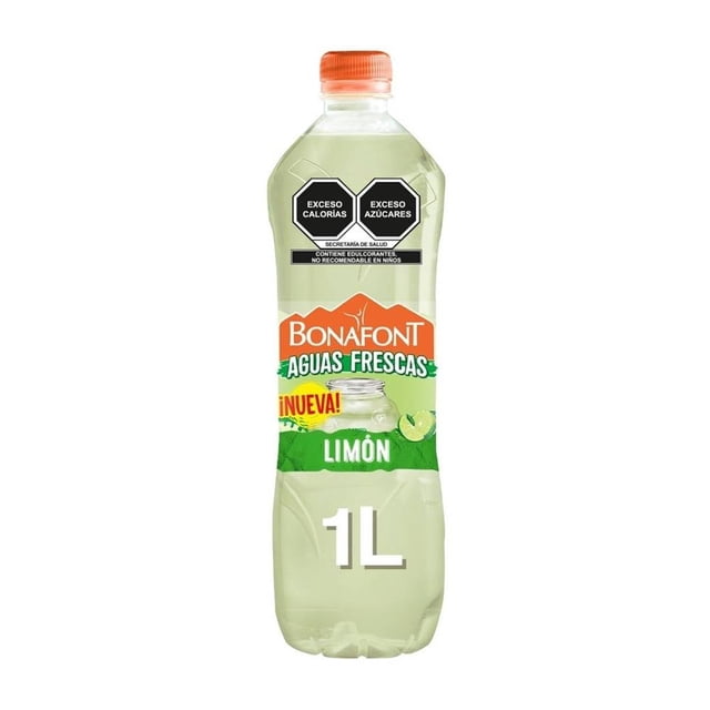 Agua saborizada Bonafont Aguas Frescas limón de 1 l