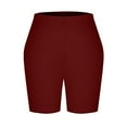 thumbnail image 7 of ZQUUVOU Womens Biker Yoga Shorts High Waisted Tummy Control Athletic Gym Shorts with Pockets, 7 of 7