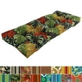 thumbnail image 2 of Blazing Needles Tufted Indoor/Outdoor Bench Cushion (Multiple widths from 46 to 60 inch) 46-inch - Montfleuri Sangria, 2 of 5