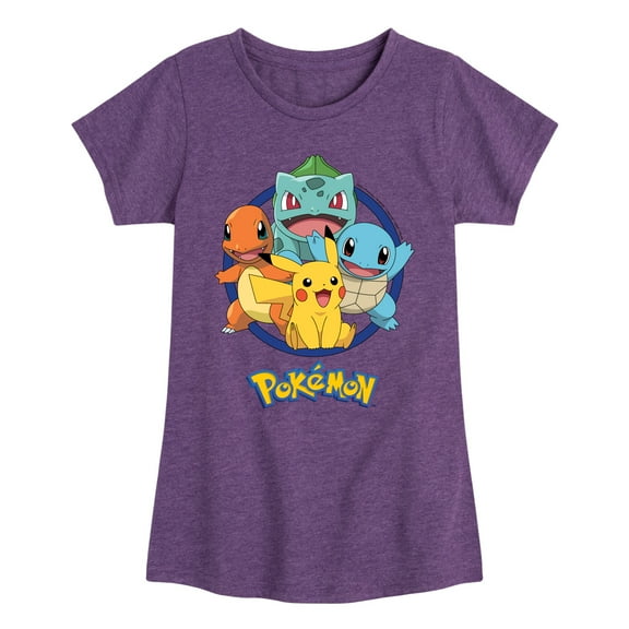 Pokémon - Starter Pokémon - Youth Girls Short Sleeve Graphic T-Shirt