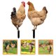 thumbnail image 5 of Estacas decorativas de acrílico para patio, 2 uds., estacas de pollo, señales de inserción de patio acrílico, estacas para césped, 5 of 5