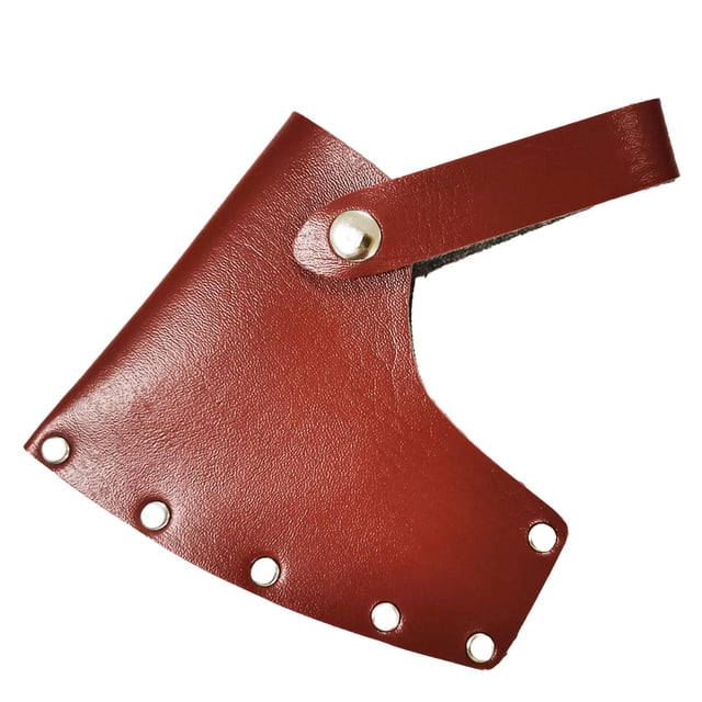 Funda para cabeza de hacha, funda para cabeza de hacha, carpintería, seguridad para acampar, cubierta para hacha protectora para exteriores, funda Marrón