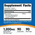 thumbnail image 2 of Nutricost Bilberry Capsules 1200mg Equivalent (90 Vegetarian Capsules) - Non-GMO Supplement, 2 of 5