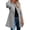 Grey, variant on YOUSNH Winter Wool Blend Coats for Women Mid Long Trench Coat Classic Open Front Jackets Cardigans Outwear with Pockets Womens Winter Coats Grey XXXL