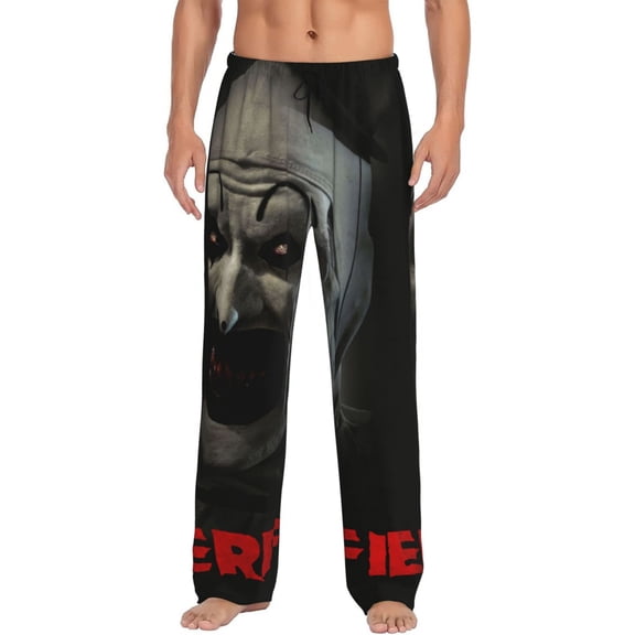 Terrifier Pajama Pants for Men, Super Soft All over Print Lounge Pants Sleepwear Bottom with Pockets Drawstring
