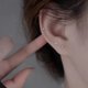 thumbnail image 3 of Pendientes de plata de ley S999 con circonitas, diseño de nicho de verano para mujer, pendientes de plata pura de alta calidad con perforación en la oreja, 3 of 5