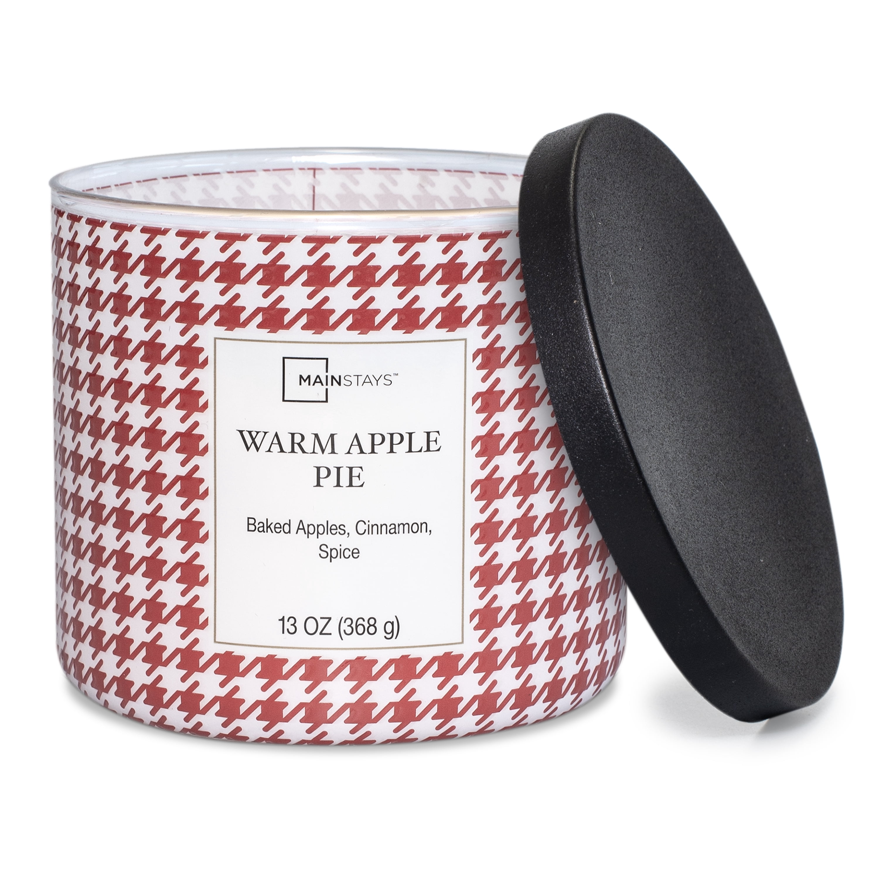 Mainstays Warm Apple Pie Scented 3-Wick Candle, 13 oz.