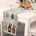 thumbnail image 4 of asddcavvf Easter Egg Bunny Table Runner Kitchen Table Decoration Table Cloth Pad Coffee Table Cloth Holiday Banquet Living Room Table Cloth (3), 4 of 7