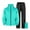 Sky Blue, variant on sususu Mens Suits 2 Piece,Heavy Duty Motorcycle Rain Gear Full Suit Set with Jacket and Trousers for All Weather Outdoor Cycling - Black