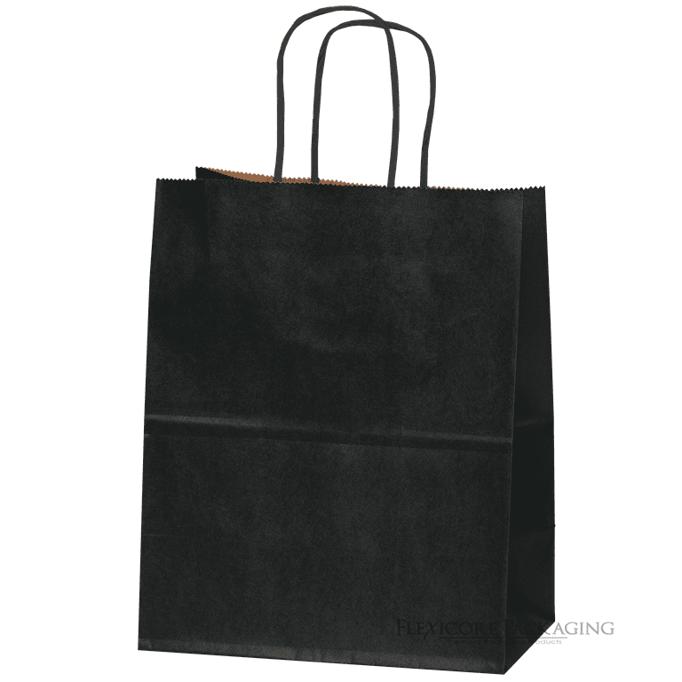 Flexicore Packaging® 5ct Black Kraft Paper Gift Bags + 10ct Gift Tissue  Paper