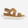 thumbnail image 3 of Sandalias de Cuña DREAM PAIRS CHARLIE-5 Camel Talla 9.5, 3 of 8