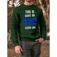 thumbnail image 2 of Awesome Policeman Looks Like Sweatshirt Men -Smartprints Designs, Male Medium, 2 of 4