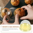 thumbnail image 5 of Aloha 50pcs Mooncakes Boxes Single Cupcake Container Mini Cupcake Box Muffin Dome Moon Cake Single Container Boxes, 5 of 7