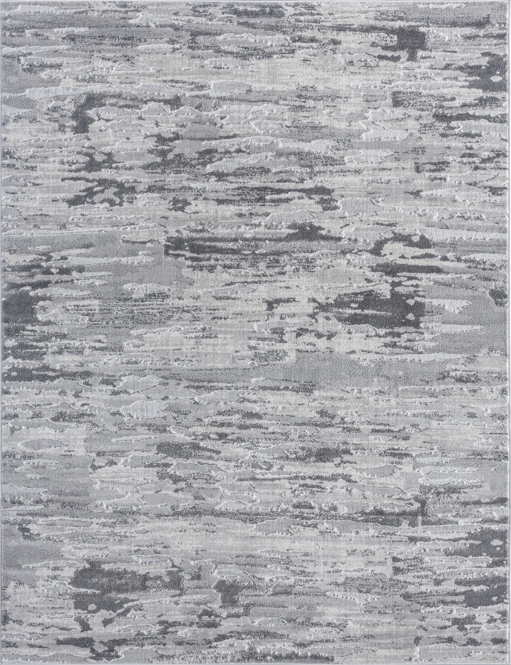 VCNY Home Bentley Abstract Distressed Low Pile Indoor Area Rug, Grey, 5' x 7'