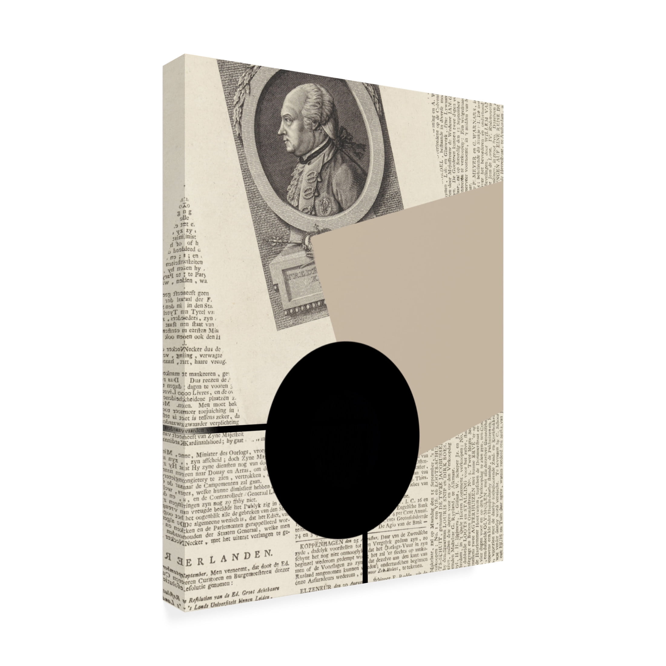 Trademark Fine Art Yopie Studio  Abstract Paper VV Canvas Wall Art