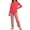 Red1, variant on xaoyunyn Girl's Plaid Pant Sets Spring Fall Casual Basic Solid Color Crewneck Long Sleeve Tops 3-12 Years